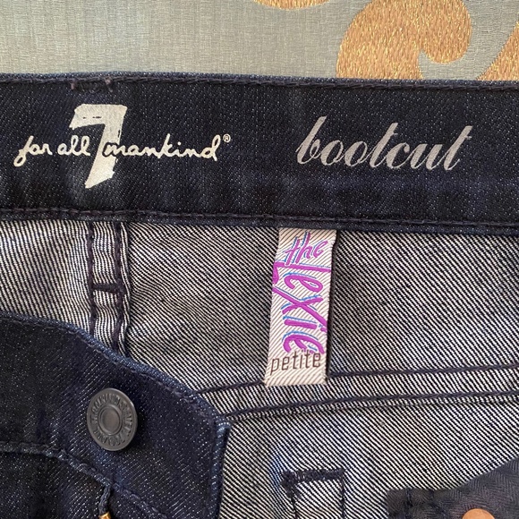 SEVEN 7 DARK BLUE JEANS SIZE 32 BOOTCUT - Picture 4 of 5